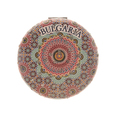Kraglo-dzhobno-ogledalo-s-print-na-mandala-i-nadpis-Bulgaria-dekorirano-s-brokat